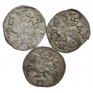 Sigismund II Augustus, set of 3 two-denarii 1566 and 1567 Vilnius