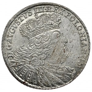 August III, koruna orth 1754, Lipsko, široké poprsí
