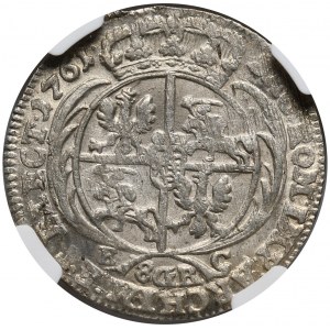 August III, dvojitá zlatá mince 1761, Lipsko