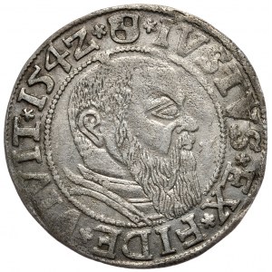 Knížecí Prusko, Albrecht Hohenzollern, penny 1542, Königsberg