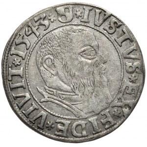 Herzogliches Preußen, Albrecht Hohenzollern, Pfennig 1543, Königsberg