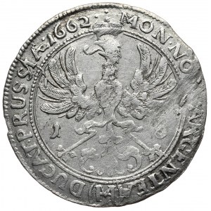 Prusy (księstwo), Fryderyk Wilhelm, ort 1662, Królewiec, rzadkość