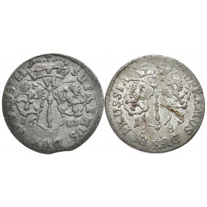 Prussia Principality, Frederick William, sixpence 1681 1683, Königsberg, total of 2 pcs.