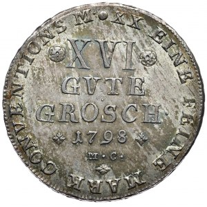 Německo, Brunswick-Wolfenbuttel, Karl Wilhelm Ferdinand, 16 dobrých grošů 1798