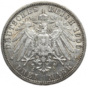 Niemcy, 3 marki 1909 A, Berlin