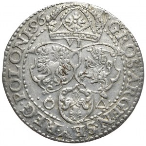 Zikmund III Vasa, malborský šestipence 1596, SEv