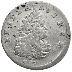 Ducal Prussia, Frederick II, Sixpence 1709, Königsberg