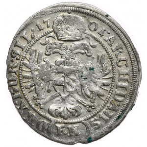 Schlesien, Leopold I., krajcar 1701 FN, Oppeln