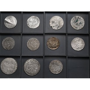 Set of 11 pieces - half-pennies of Sigismund Augustus, pennies and half-pennies of Sigismund III, sixpences of Jan Kazimierz