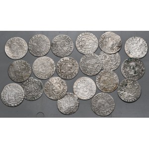 Set of 20 pieces - half-tracks and pennies of Sigismund III Vasa