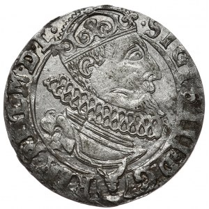 Zikmund III Vasa, šestipence 1626, Krakov, s chybou PDD MDL