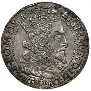 Žigmund III Vaza, šesťpence 1599, Malbork, veľká hlava