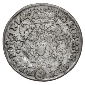 John III Sobieski, sixpence 1679, Bydgoszcz, TLB under the date on the reverse.