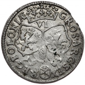 John III Sobieski, sixpence 1683, Bydgoszcz, coat of arms Jelita