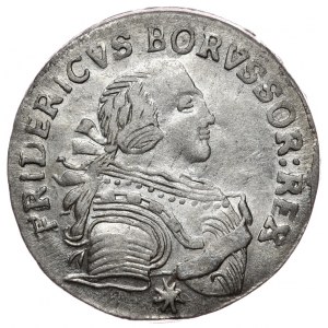 Prussia, Frederick II, sixpence 1755 E, Königsberg, PRUS: