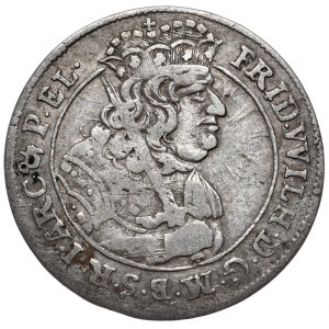 Prusko (vévodství), Fridrich Vilém, ort 1685 HS, Königsberg, P.EL., duch na aversu