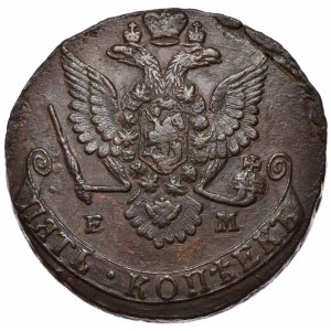 Russland, Katharina II, 5 Kopeken 1779 EM, Jekaterinburg