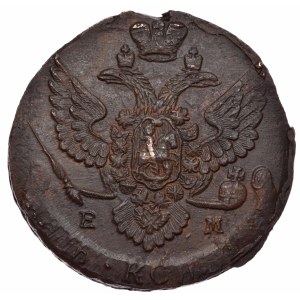 Russia, Catherine II, 5 kopecks 1788 EM, Yekaterinburg