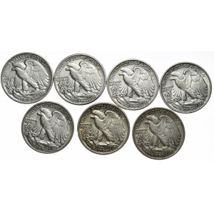 USA, sada 7 poldolárov 1936-1946