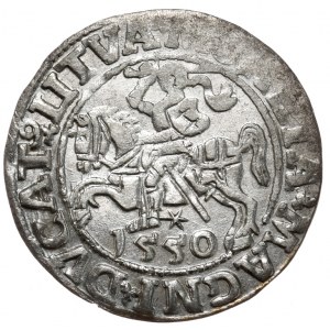 Sigismund II Augustus, halber Pfennig 1550, Vilnius, L/LITVA