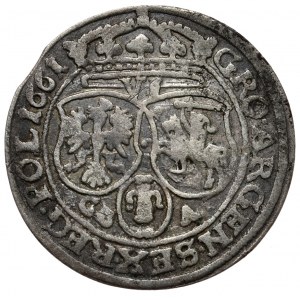 John Casimir, sixpence 1661 GBA, Lviv