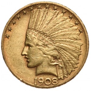 USA, $10 1908, Indianer