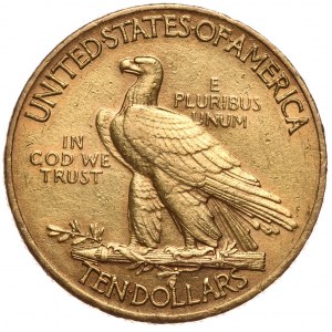 USA, 10 dolarů 1908, indická