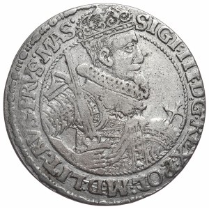 Zikmund III Vasa, ort 1621, Bydgoszcz, SIGI, bez ozdob na rubové straně