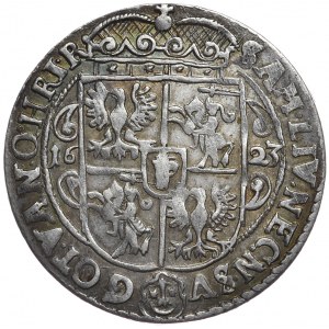 Zygmunt III Waza, ort 1623, Bydgoszcz, PRV:M+ , nieznany typ szarfy