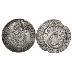 Pommern, Pfennig 1616, Stettin, Pfennig 1620, Darlowo - insgesamt 2 Stück.