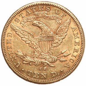 USA, 10 dolarów 1891 CC, Carson City, bardzo rzadkie