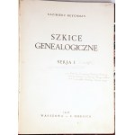 REYCHMAN - SZKICE GENEALOGICZNE. SERIA I wyd. 1936