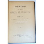 KOŁACZKOWSKI - WSPOMNIENIA JENERAŁA KLEMENSA KOŁACZKOWSKIEGO. Ks. 1-5 (komplet w 2 wol.)  Kraków. 1898-1901