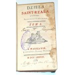 ZABŁOCKI - DZIEŁA SAINT-REALA. t. 1 wyd.  1778