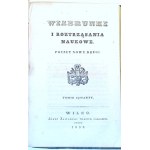 WIZERUNKI I ROZTRZĄSANIA NAUKOWE Wilno 1838 O Żydach w Polsce zamieszkałych