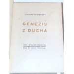 SŁOWACKI- GENEZIS Z DUCHA Wydał i oryginalnemi drzeworytami przyozdobił Jerzy Hulewicz