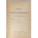 KRASIŃSKI - PISMA ZYGMUNTA KRASIŃSKIEGO T.I-IV wyd. 1912