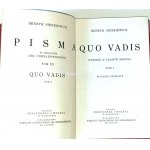 SIENKIEWICZ- QUO VADIS sv. 1-3 [komplet v 1 svazku] vyd. 1933