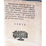 MEDYCYNA: MICHAELIS ALOYSII SINAPII. ABSURDA VERA SIVE PARADOXA MEDICA QUORUM … 1686