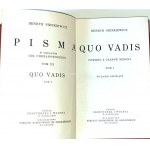 SIENKIEWICZ- QUO VADIS t.1-3 [komplet w 1 wol.] wyd. 1933