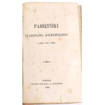KOSMOWSKI - PAMIĘTNIKI Z KOŃCA XVIII WIEKU wyd. 1860