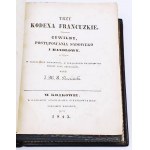 RZESIŃSKI- TRZY KODEXA FRANCUZKIE wyd. 1845