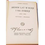 DYBOSKI-SEVEN YEARS IN RUSSLAND UND SYBERIEN, Hrsg. 1922