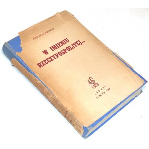KORBOŃSKI- W IMIENIU RZECZYPOSPOLITEJ... wyd. 1964