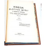 KSIĘGA ZŁOTYCH MYŚLI Z RÓŻNYCH ŹRÓDEŁ t.1-2 (komplet w 2 wol.)