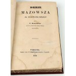 KOZŁOWSKI - DZIEJE MAZOWSZA ZA PANOWANIA KSIĄŻĄT wyd. 1858