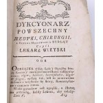 WÖRTERBUCH DER MEDIZIN, CHIRURGIE UND KUNST DER RINDFARM, DER DORTMEDIZINER, 8 Bände, 1788-1793.