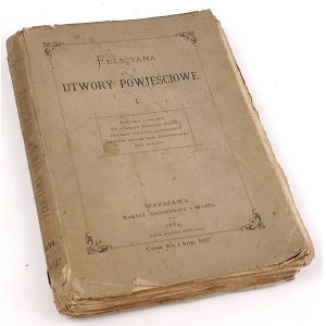 FALEŃSKI - FELICYANA utwory powieściowe 1884