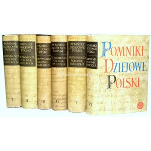 POMNIKI DZIEJOWE POLSKI - Monumenta Poloniae Historica t. I-VI [komplet]