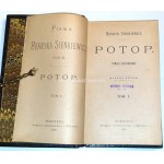 SIENKIEWICZ - POTOP Tom I-VI [komplet] wyd.2 z 1888 skóra